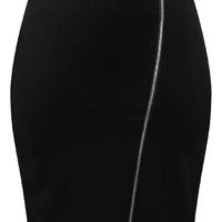 Moto Babe Pencil Skirt in Black