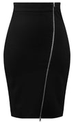 Moto Babe Pencil Skirt in Black