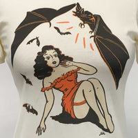 A Night of Horror! T-shirt in Cream or Black