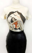 A Night of Horror! T-shirt in Cream or Black