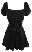 Black Miss Vintage Romper