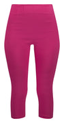 Fuchsia Pink Retro Gal High Waist Pinup Capri