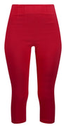 Red Retro Gal High Waist Pinup Capris