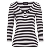 Black & White Striped Long Sleeve Top