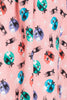 Pink Retro Kitty Cat Atomic Print Skirt