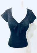Black Sparkle Shimmy Shimmy Angette Top