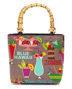 Tiki Drinks Bamboo Handbag